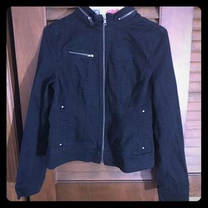 EXPRESS -motto/utility stretch cotton jacket SIZE6